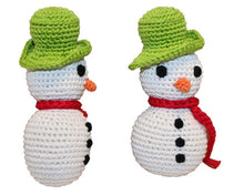 Knit Knacks Organic Cotton Pet, Dog & Cat Toy, "Frost The Snowman"