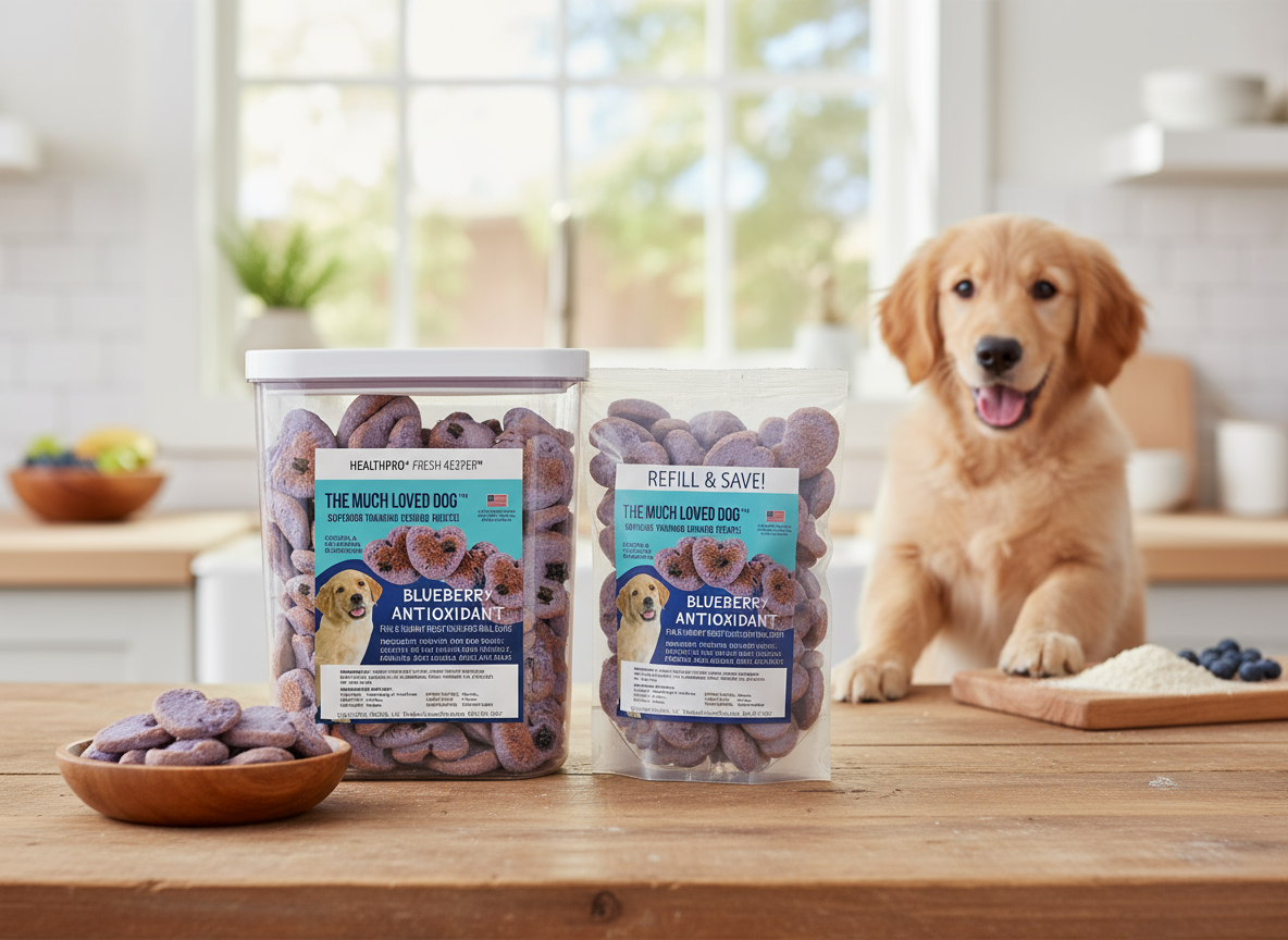 Much Loved Dog Training Treats Blueberry Antioxidant 6 Oz