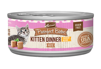 Merrick Purrfect Bistro Grain Free Kitten Chicken Pate Cat Food (3oz)