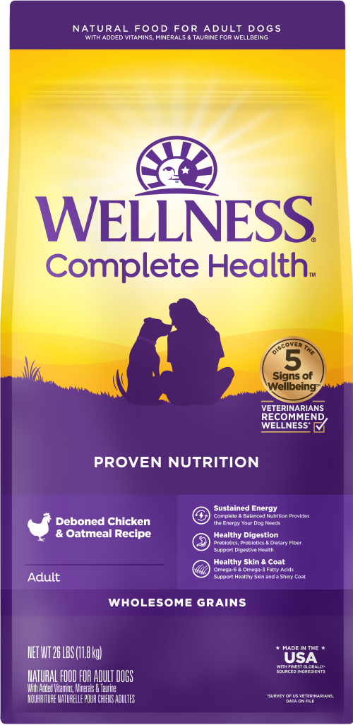 Wellness Complete Health Adult Chicken and Oatmeal Dog Food