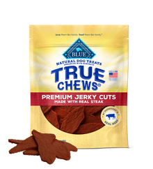 Blue Buffalo True Chews Jerky Cuts Real Steak Dog Treatsp (10hoz)