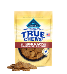 Blue Buffalo True Chews Chicken and Apple Sausage Dog Treats (12oz)