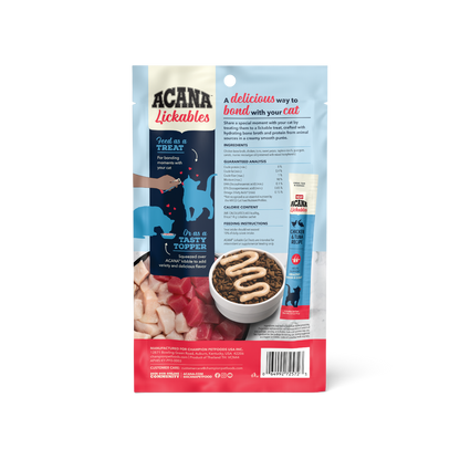 Acana Cat Lickables Chicken & Tuna Cat Treats (2.5oz)