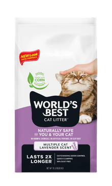 World's Best Multiple Cat Lavender Scented Cat Litter
