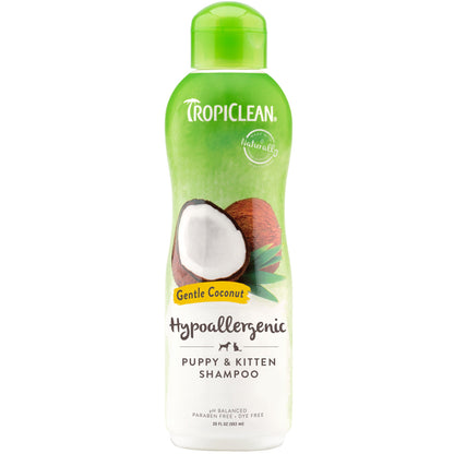 Tropiclean hypoallergenic Shampoo for Puppies and Kittens (20oz)