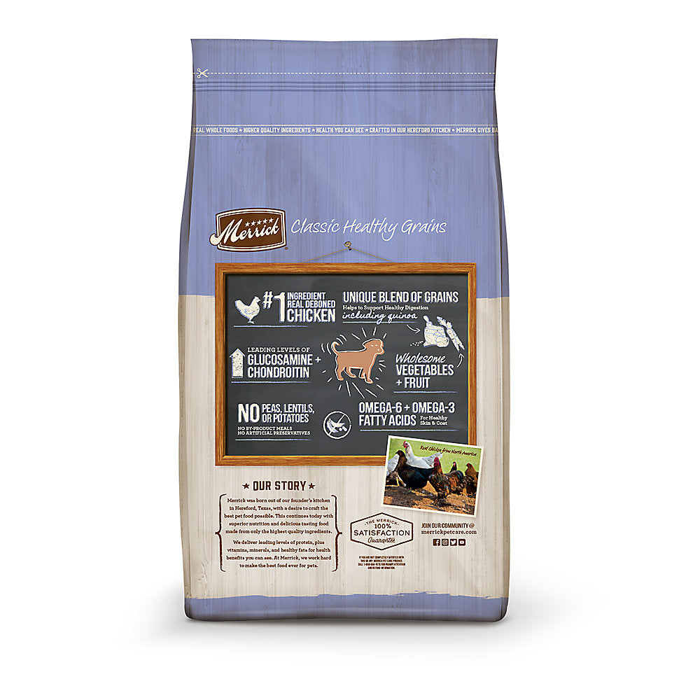 Merrick Classic Healthy Grains Puppy Chicken and Brown Rice Dry Dog Food (4lb)