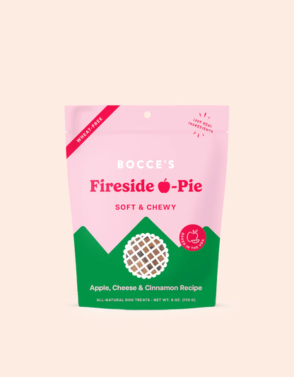 Bocces Soft and Chewy Fireside Pie Dog Treats (6oz)