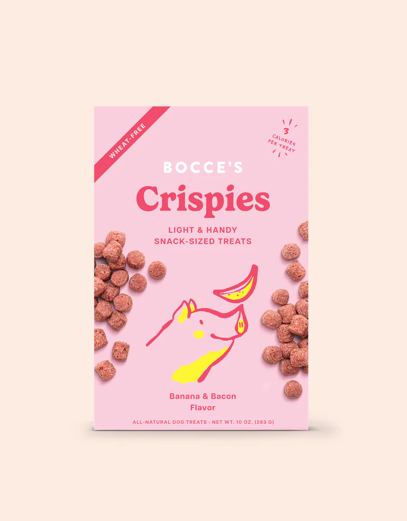 Bocce's Crispies Banana and Bacon Dog Treats (10oz)