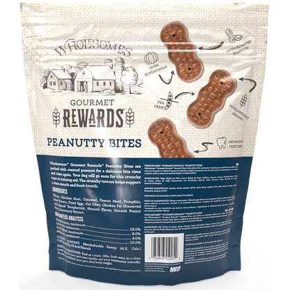 Wholesomes Adult Peanutty Bites Dog Treats (3lb)