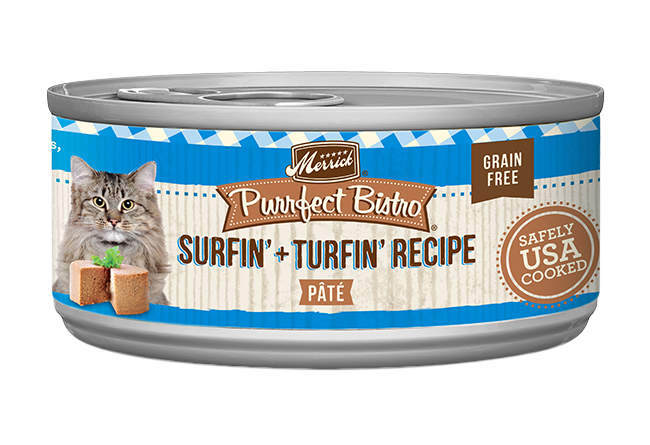 Merrick Purrfect Bistro Grain Free Adult Surf and Turf Pate Cat Food