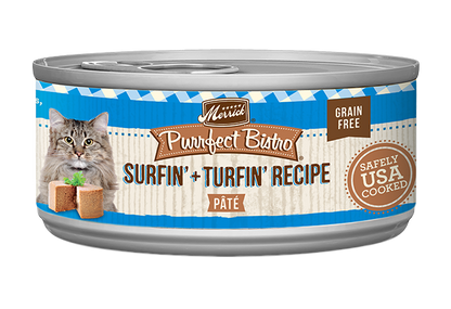 Merrick Purrfect Bistro Grain Free Adult Surf and Turf Pate Cat Food