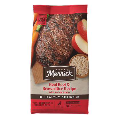 Merrick Classic Healthy Grains Beef and Brown Rice Dry Dog Food