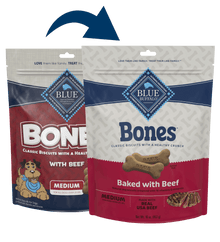 Blue Buffalo Medium Real Beef Biscuit Bones (16oz)