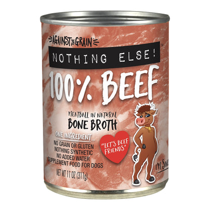 Against The Grain All Life Stages Nothing Else! 100% Beef Wet Dog Food (11oz)