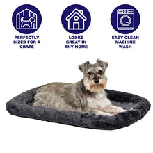 Midwest QuietTime Sheepskin Pet Bed Gray 30x21