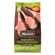 Merrick Grain Free Adult Lamb and Sweet Potato Dog Dry Food (4lb)