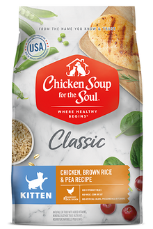 Chicken Soup Kitten Chicken, Brown Rice and Pea Food (4.5lb)