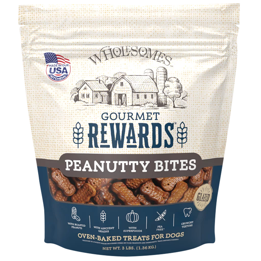 Wholesomes Adult Peanutty Bites Dog Treats (3lb)