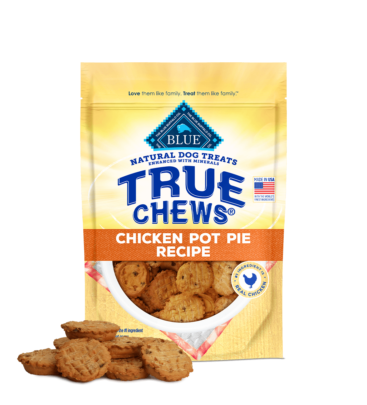 Blue Buffalo True Chews Premium Chicken Pot Pie Dog Treats (12oz)