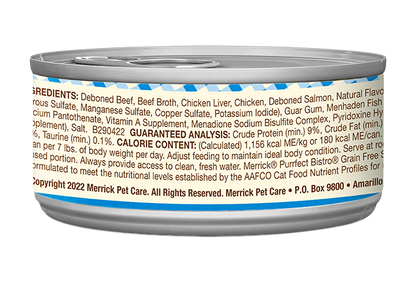 Merrick Purrfect Bistro Grain Free Adult Surf and Turf Pate Cat Food