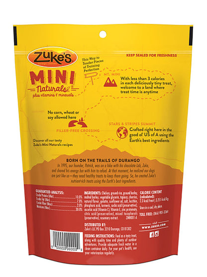 Zuke's Adult Mini Naturals Chicken Dog Treats