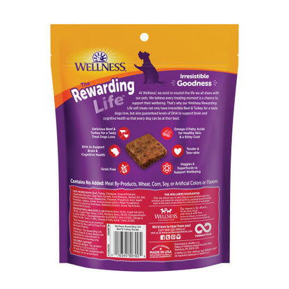 Wellness All Life Stages Rewarding Life Beef and Turkey Soft Dog Treats (6oz)