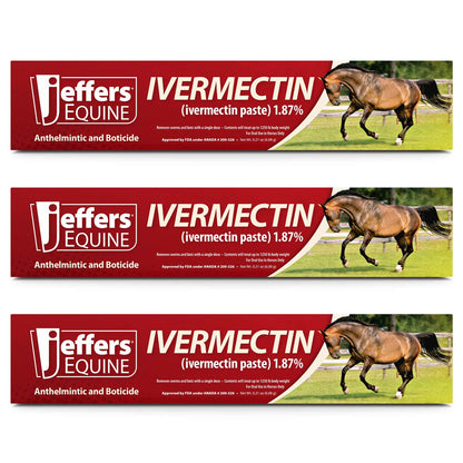 Jeffers Ivermectin Horse Dewormer Gel, Apple Flavored