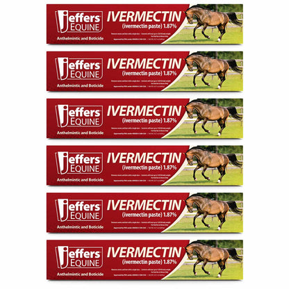 Jeffers Ivermectin Horse Dewormer Gel, Apple Flavored