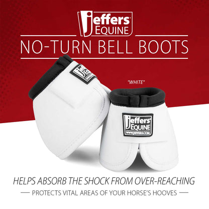 Jeffers No-Turn Bell Boots for Horses, Solid Colors, 2 ct