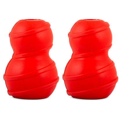 Jeffers Red Classic Stuffable Fetch & Chew Natural Rubber Treat Dispensing Dental Dog Toy