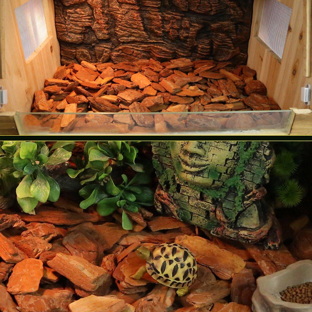 Reptile Bedding Substrate for Lizard Snake Tortoise Natural Bark Material
