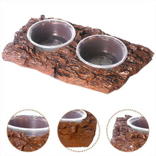 Resin Landscaping Reptiles Bowl Feeder Feeding Water Terrarium Bowls Geckos Dish