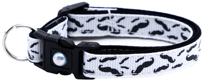 Mustache Breakaway Cat Collar