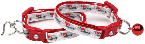 I Love a Soldier Cat Collar