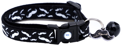 Mustache Breakaway Cat Collar