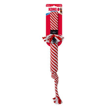 KONG Holiday Scrubz Candy Cane Dog Tug & Fetch Toy