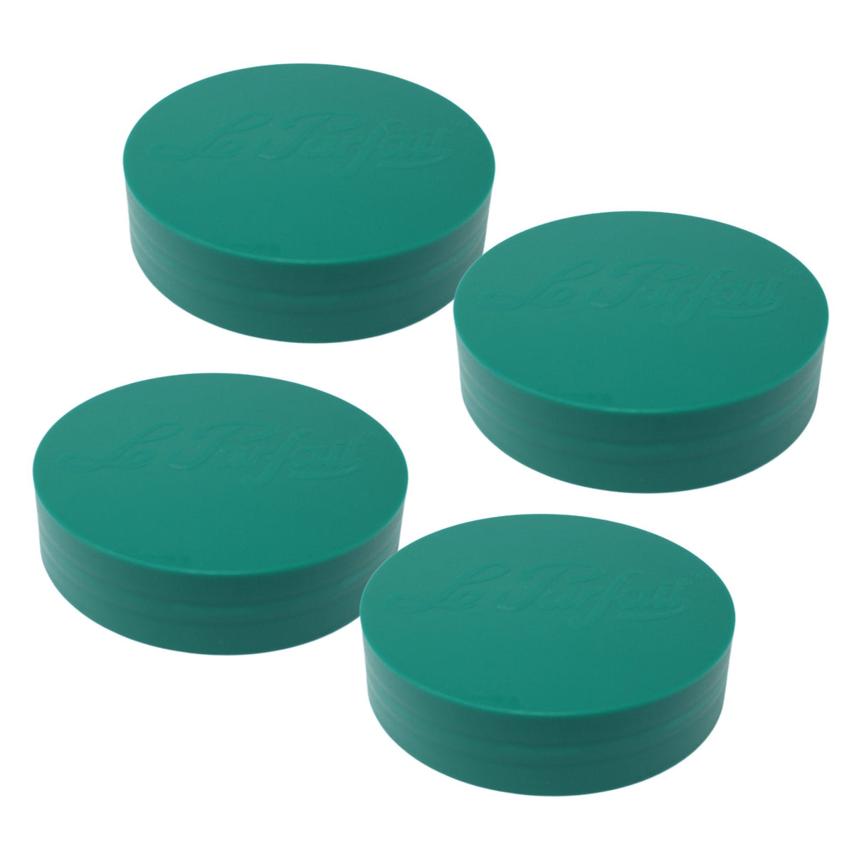 Le Parfait Screw Top Jar Lids, Colorful Plastic and Metal Replacement Lids