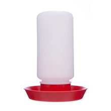Little Giant 1 Quart Chicken Feeder with plastic screw-on jar and base for chicks and small birds