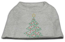 Mirage Pet Products 52-25-05 XSGY Christmas Tree Rhinestone Shirt Grey