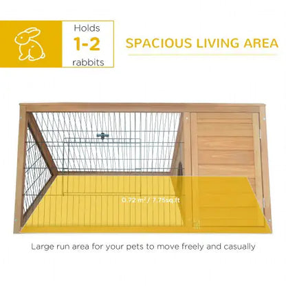 Wooden A Frame Outdoor Rabbit Cage Small Animal Cage