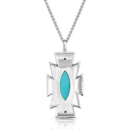 Ocean Storm Cloud Turquoise Necklace