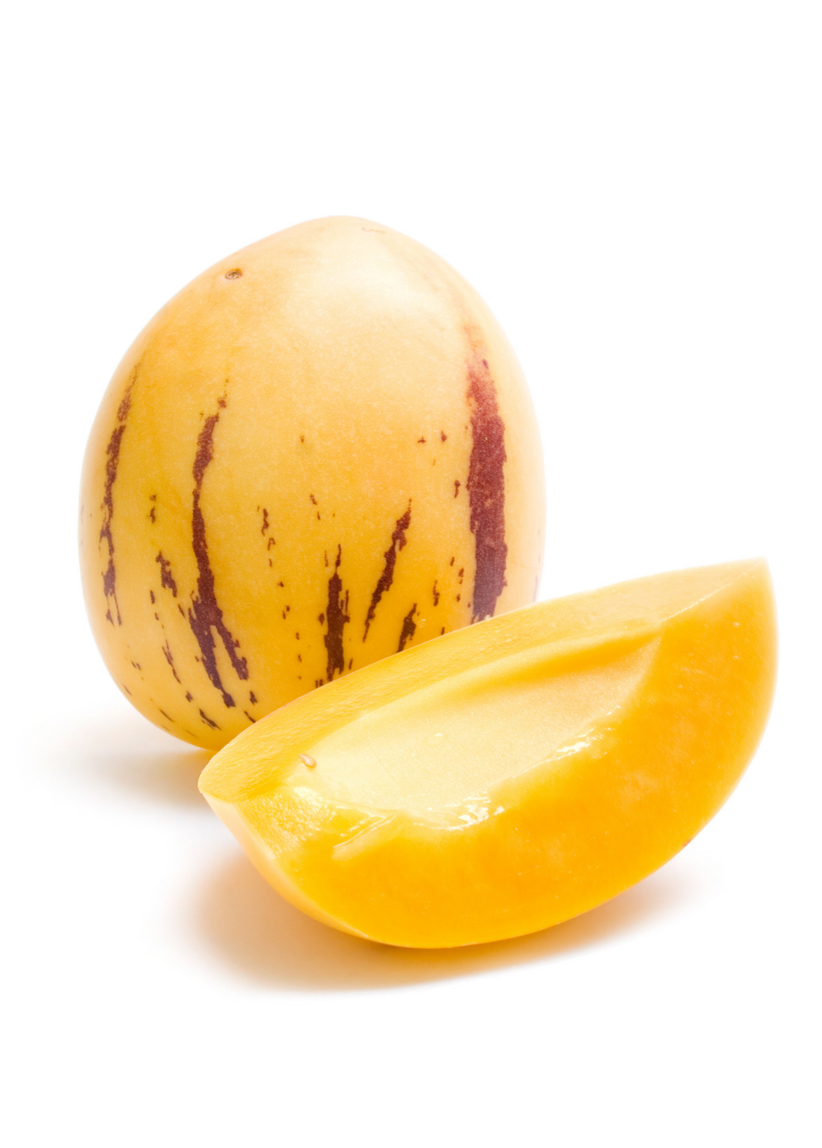 Pepino Dulce Fruit Plant, Solanum muricatum, Sweet Melon-Like Edible Fruit, Bushy Perennial Shrub