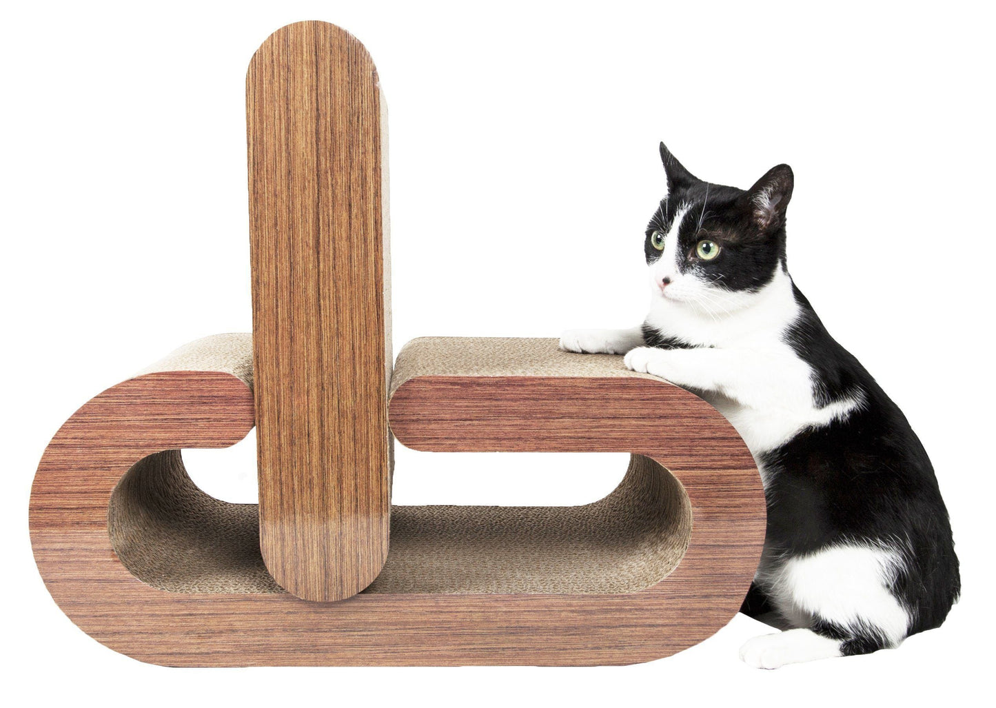 Pet Life ® 2 In 1 Pill Shaped Premium Quality Modular Kitty Cat Scratcher Lounger Lounge With Catnip