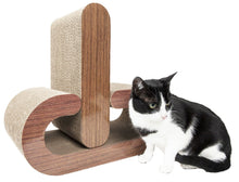Pet Life ® 2 In 1 Pill Shaped Premium Quality Modular Kitty Cat Scratcher Lounger Lounge With Catnip