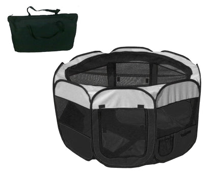 Pet Life ® 'All-Terrain' Lightweight Easy Folding Wire-Framed Collapsible Travel Pet Dog Playpen crate