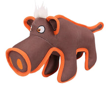 Pet Life ® 'Dura-Chew' Plush Animal Nylon Squeaker Dog Toy