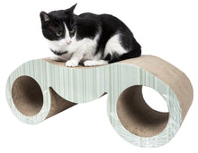 Pet Life ® Binocular Premium Quality Kitty Cat Scratcher Lounger Lounge With Catnip