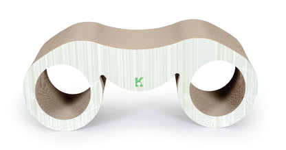 Pet Life ® Binocular Premium Quality Kitty Cat Scratcher Lounger Lounge With Catnip