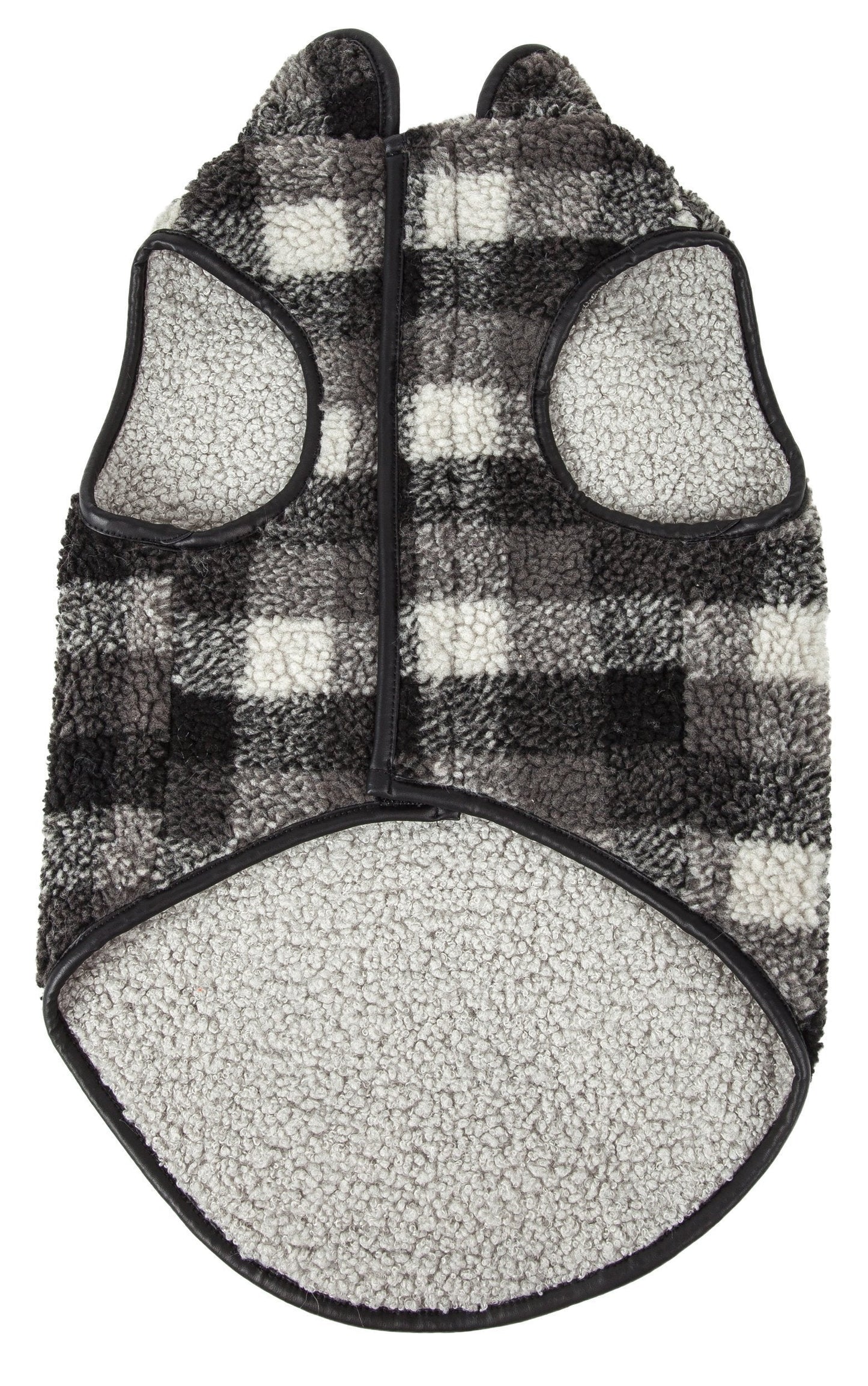 Pet Life ®  'Black Boxer' Classical Fashion Insulated Plaid Dog Coat