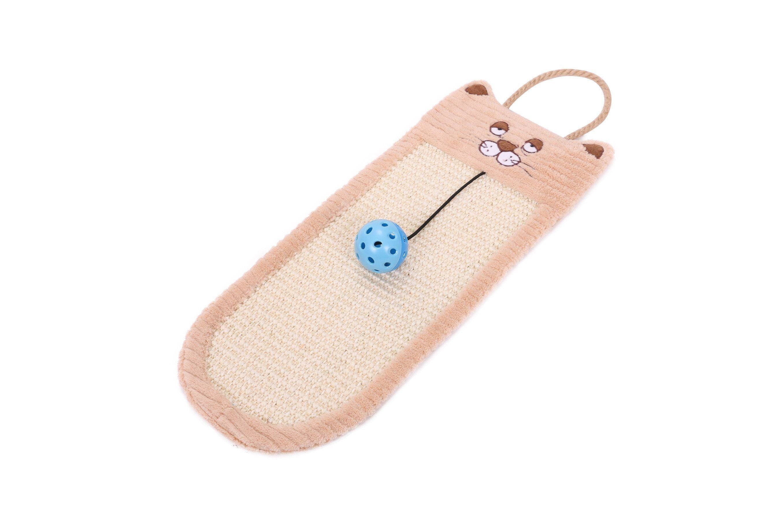 Pet Life ® Eco Natural Sisal And Jute Hanging Carpet Cat Scratcher